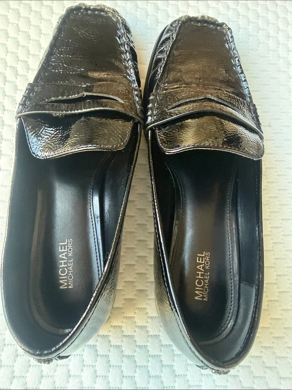 Carlson Crackled Patent Leather Loafer